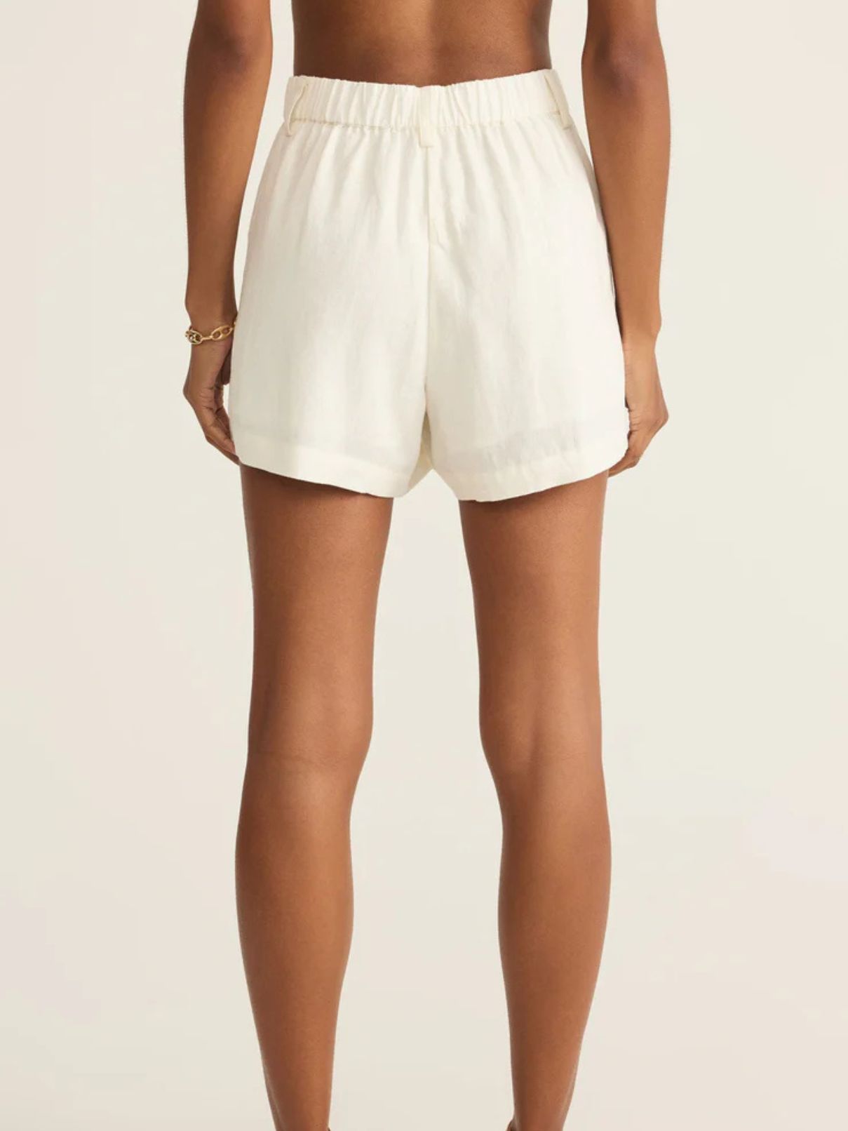 Z Supply Topanga Linen Short in White