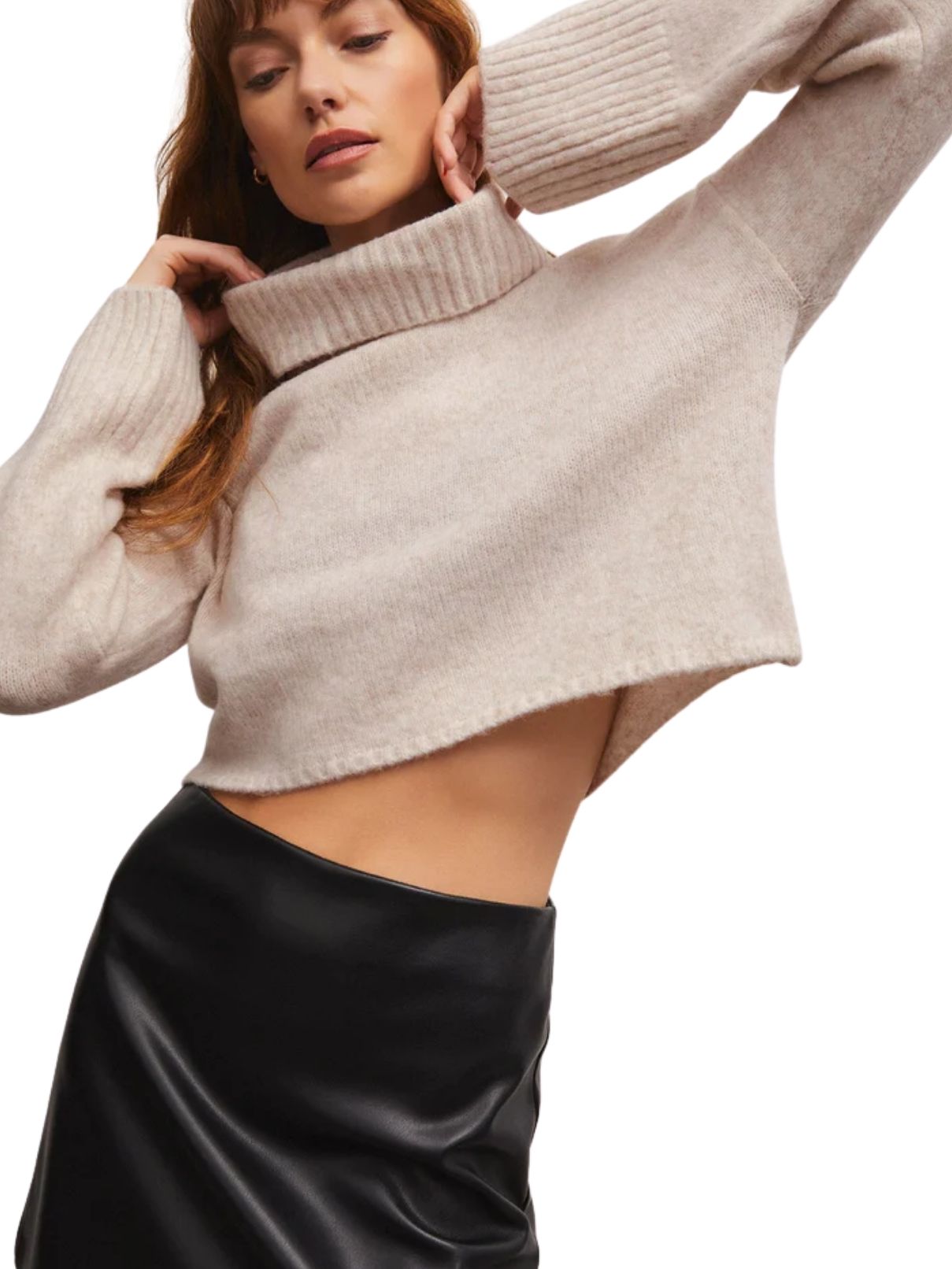 Z Supply Ursa Light Heather Oatmeal Sweater