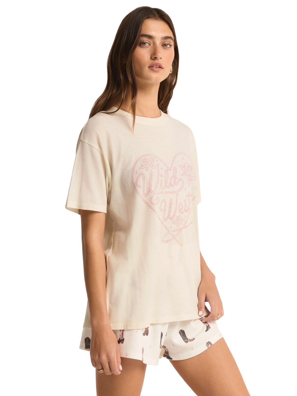 Z Supply Wild West Tee in Bone