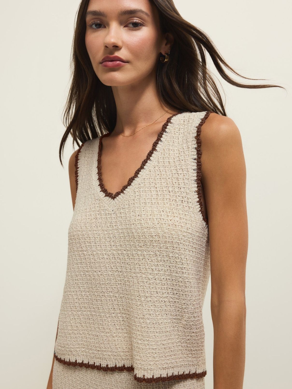 Z Supply Yessenia Whipstitch Tank in Linen