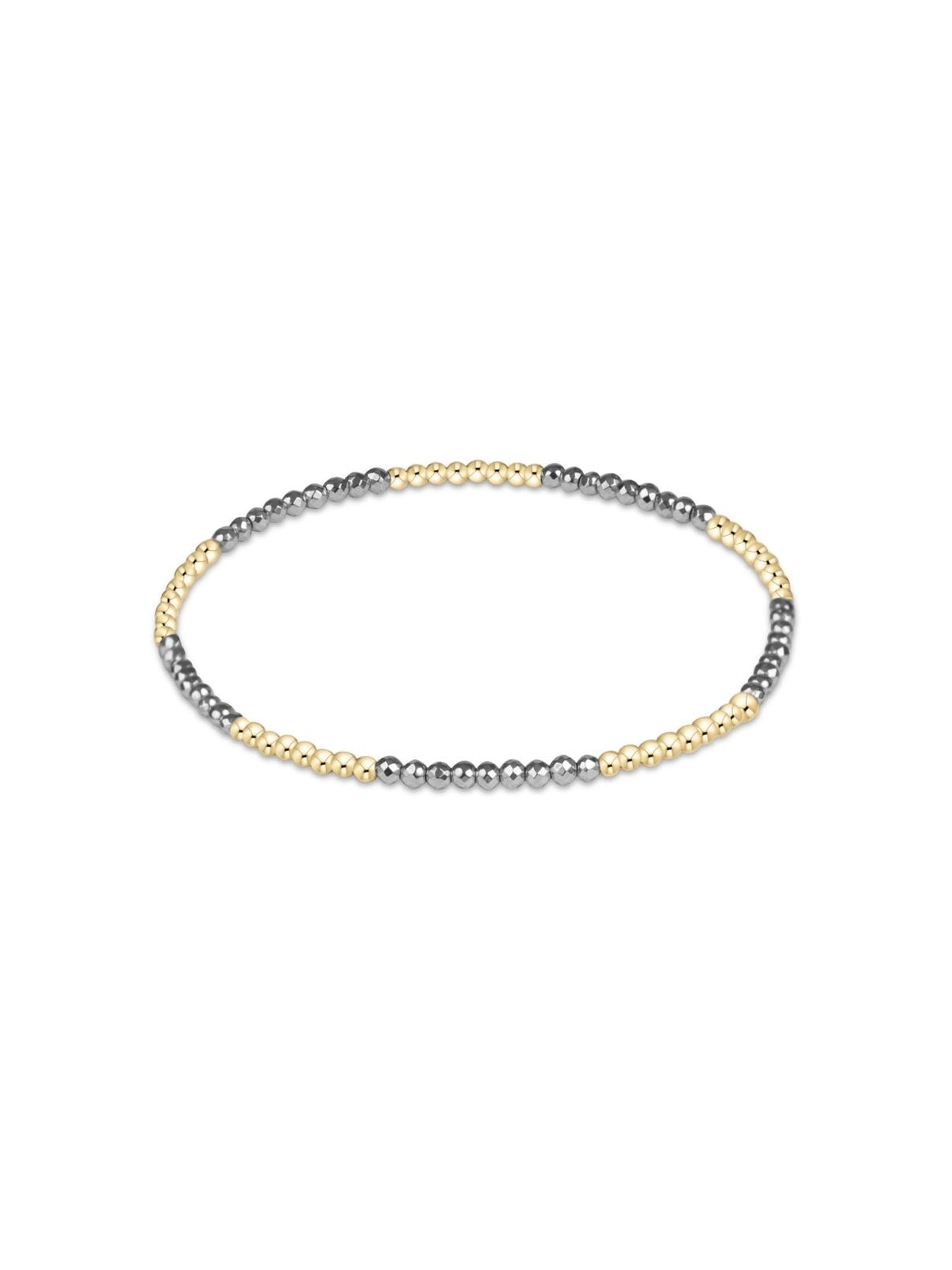 enewton Blissful Silver Faceted Hematite 2mm Bracelet