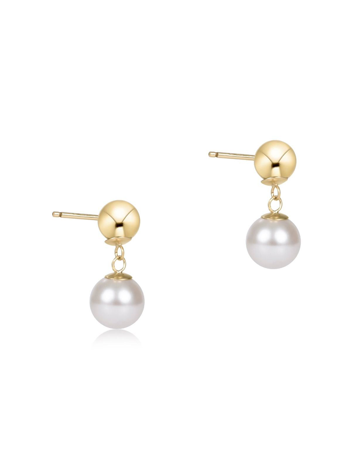 enewton Classic 10mm Pearl Ball Drop Stud Earrings