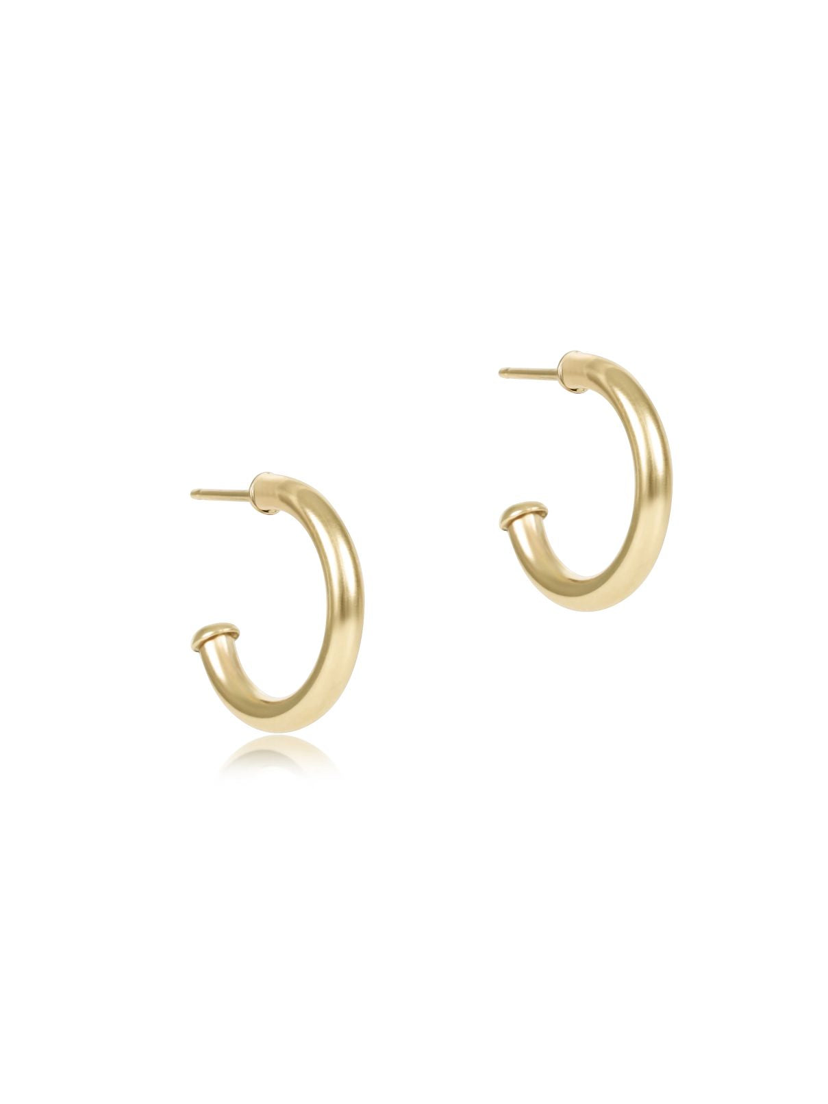 enewton Round Gold 0.5" Smooth Hoop Earrings