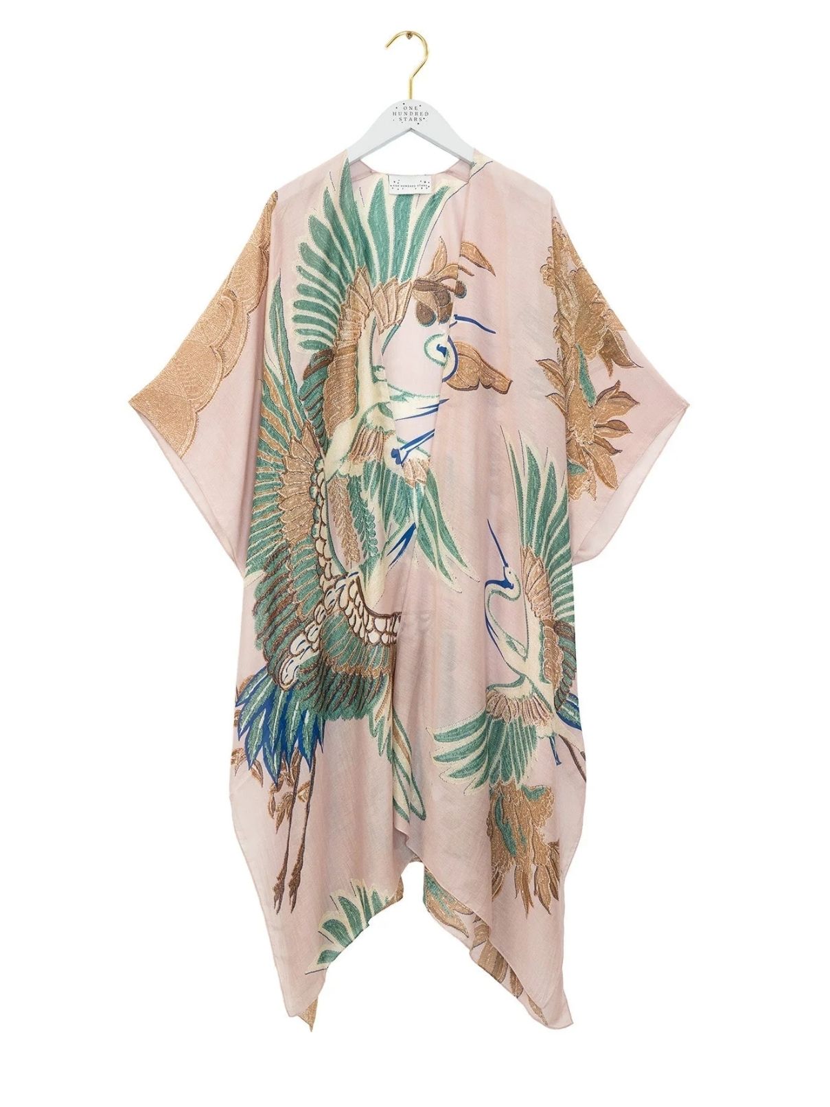 100 Stars Crane Throwover in Plaster Pink