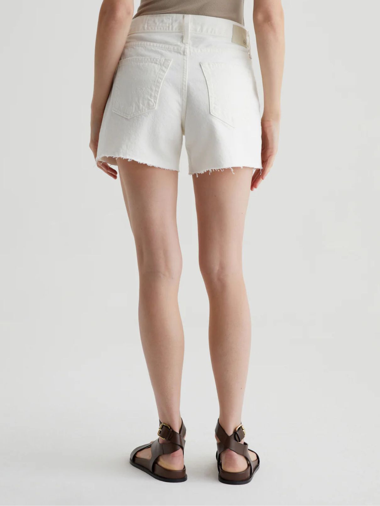 AG Jeans Halle Short in Powder Distressed