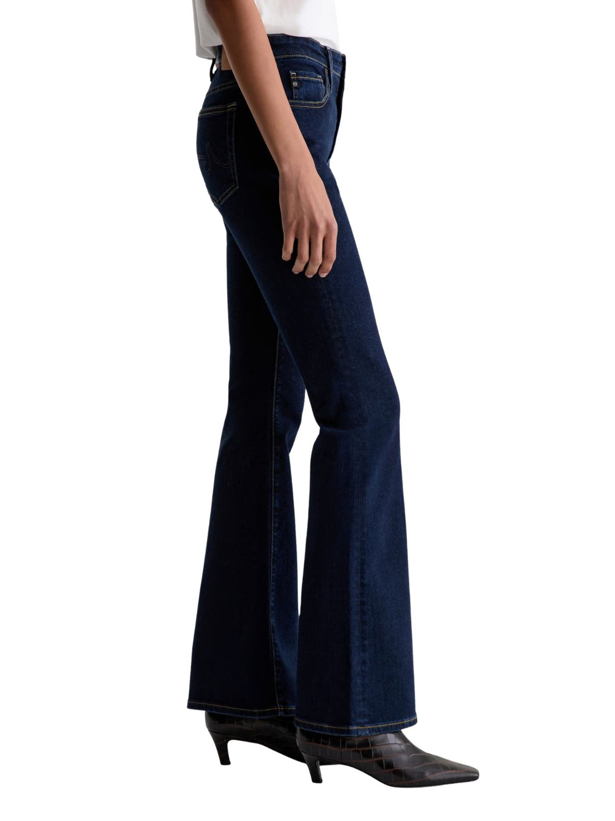 AG Farrah Boot Mid-Rise Bootcut Jeans in Modern Indigo