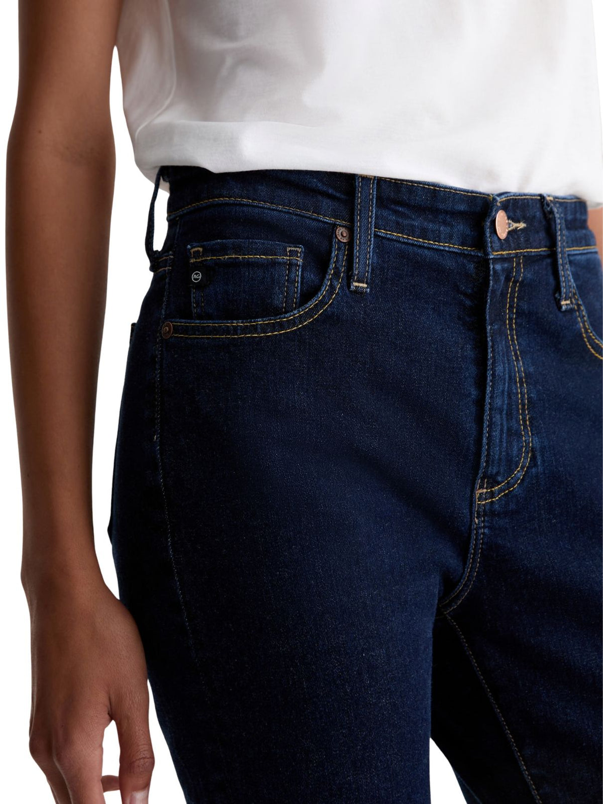 AG Farrah Boot Mid-Rise Bootcut Jeans in Modern Indigo