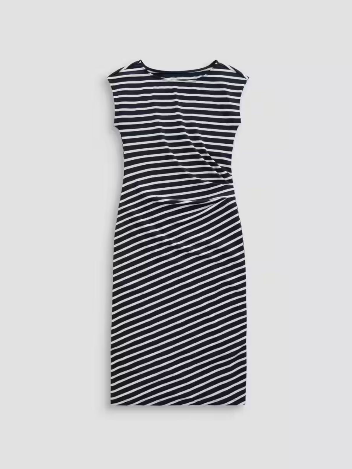 AG Jeans Aja Stripe Dress in Navy/Powder