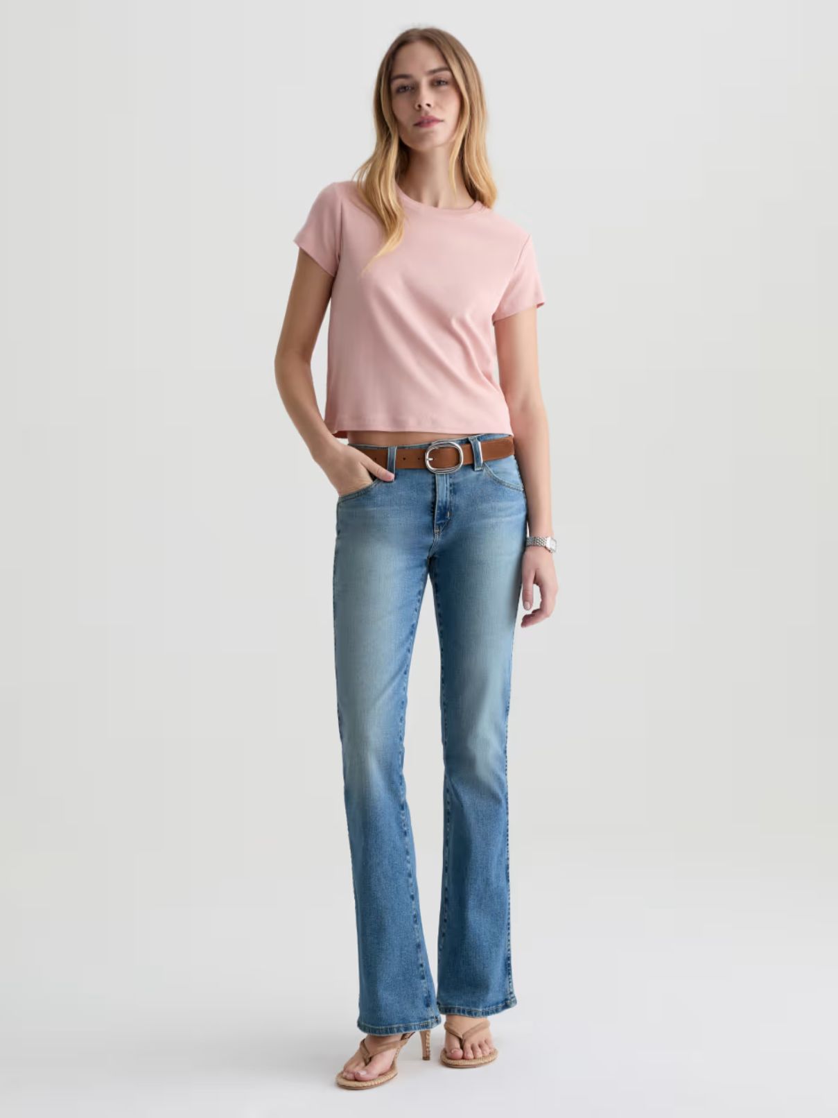 AG Jeans Angel Low Rise Boot in 15 Yrs Aviator