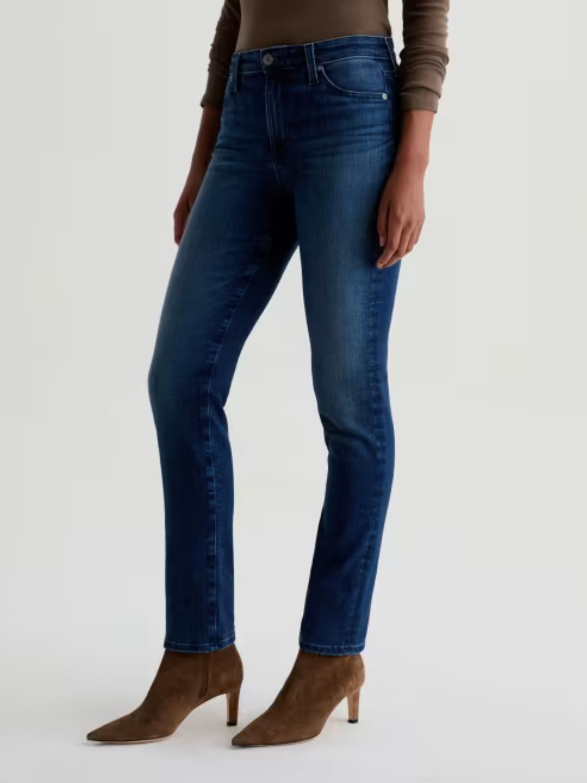 AG Jeans Mari Mid Rise Slim Straight in Epilogue