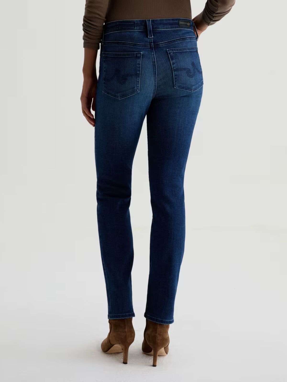 AG Jeans Mari Mid Rise Slim Straight in Epilogue