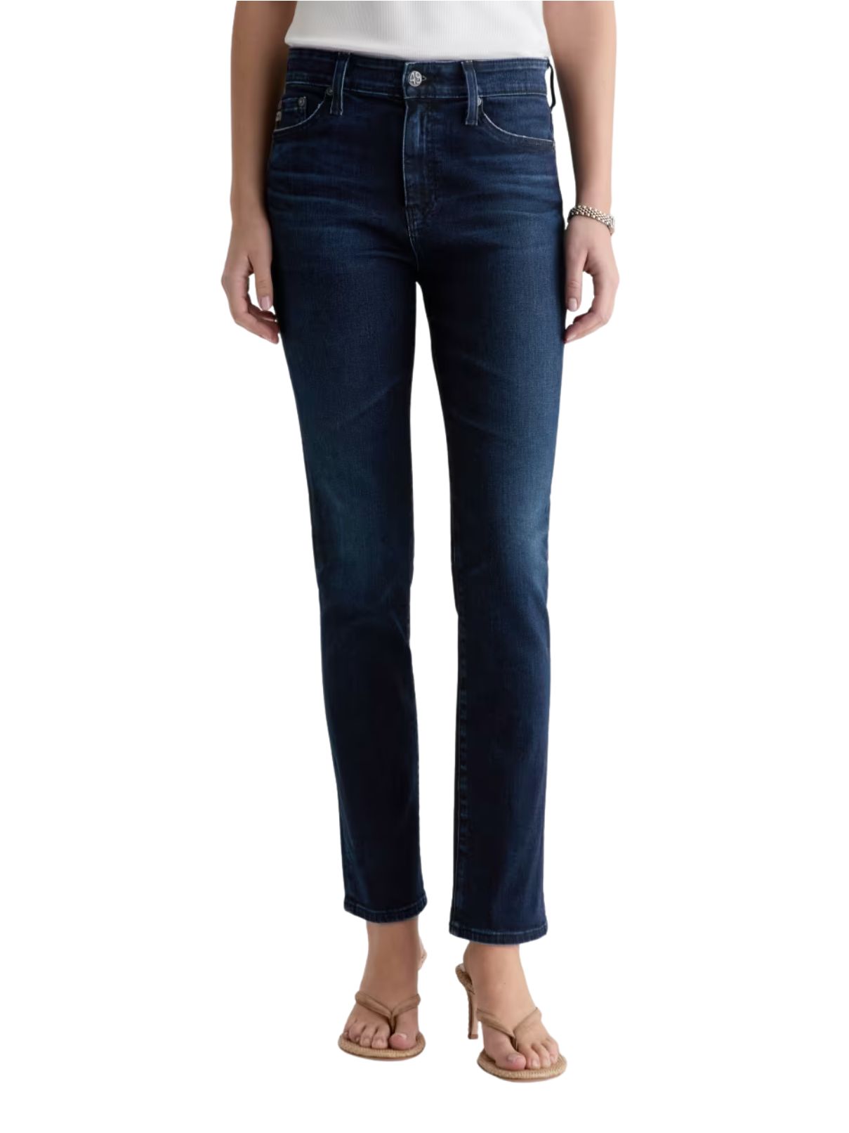 AG Mari Mid-Rise Slim Straight Jeans – 3 Years Highrise