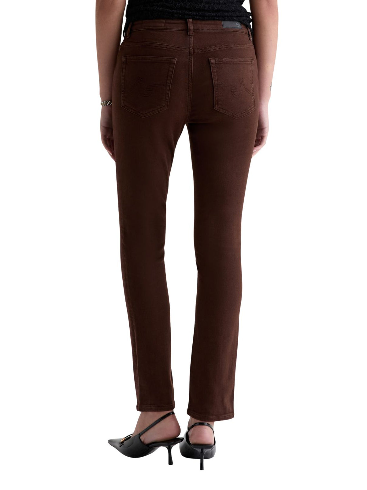 AG Mari Mid-Rise Slim Straight Jeans