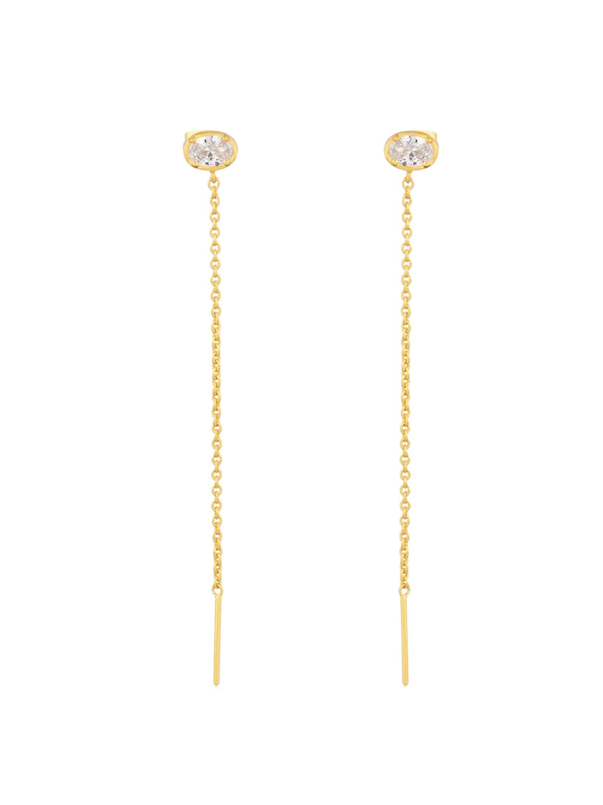 Amily Chain Duster Earrings in Gold
