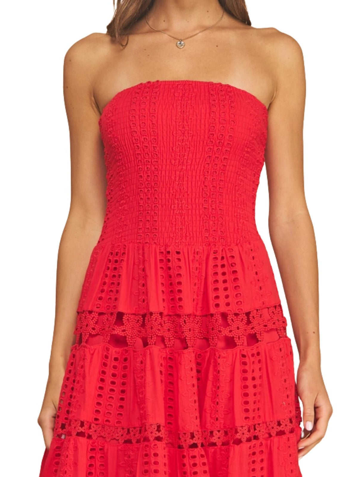 Away Game Midi Dress in Risky Red