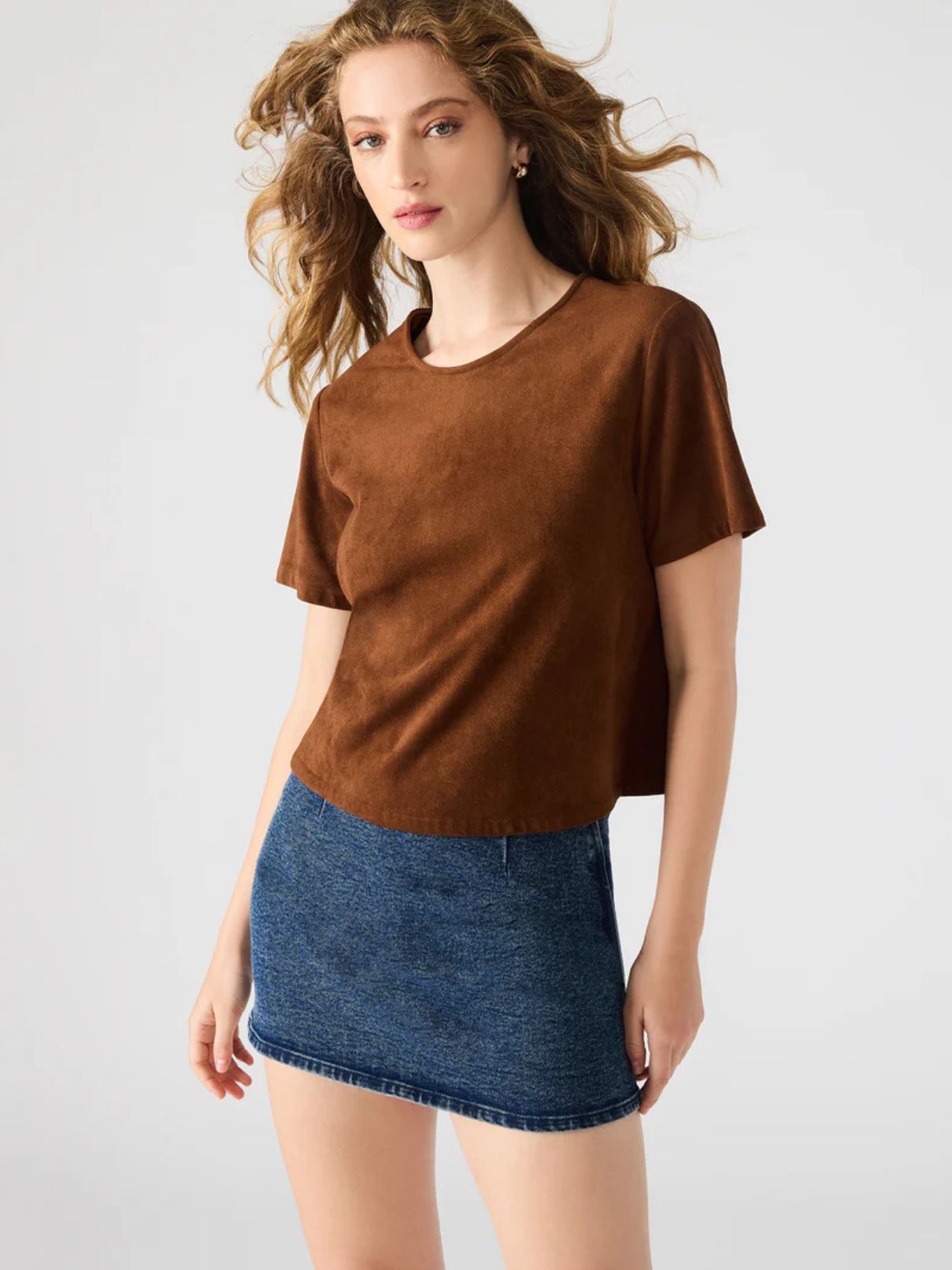 BB Dakota Ezra Top in Chicory Coffee