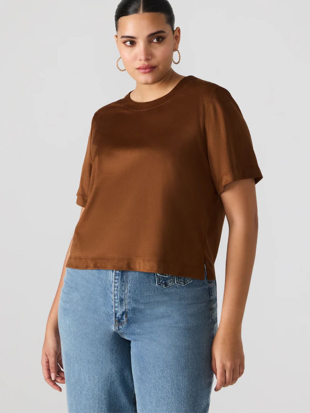 BB Dakota Ezra Top in Chicory Coffee