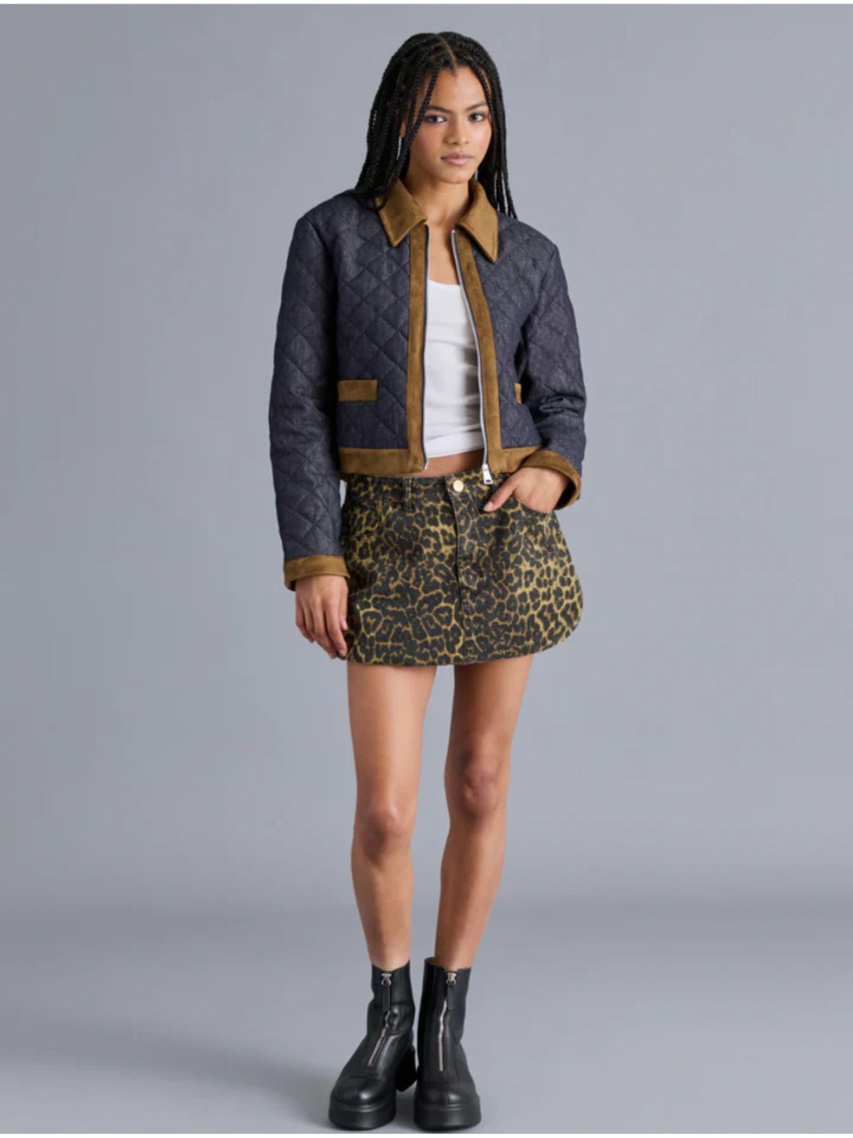 BB Dakota by Steve Madden Agatha Jacket in Dark Indigo