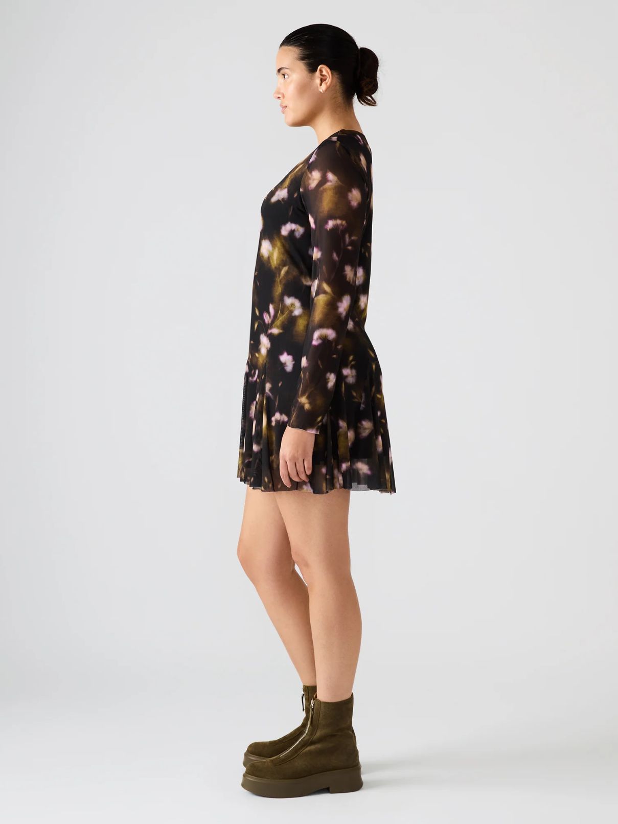 BB Dakota by Steve Madden Bliss Dress in Ditsy Black Floral