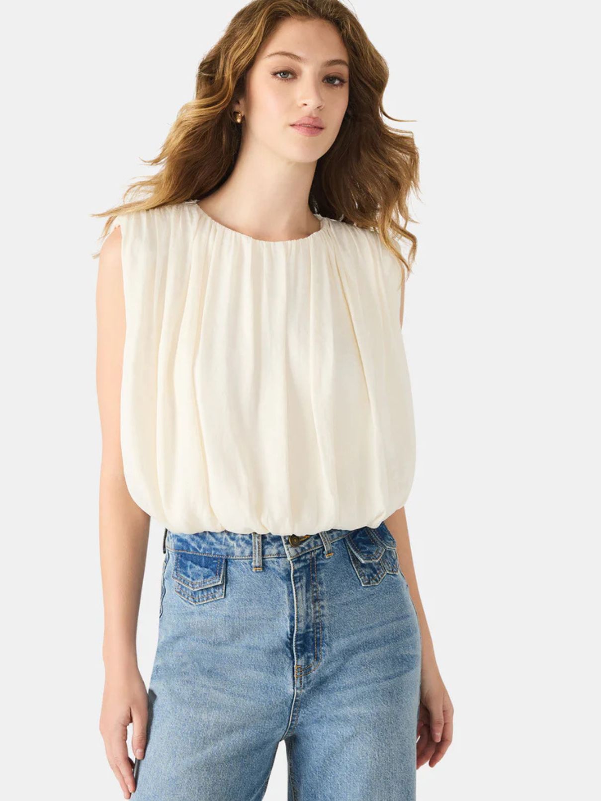 BB Dakota by Steve Madden Milana Top in Antique White
