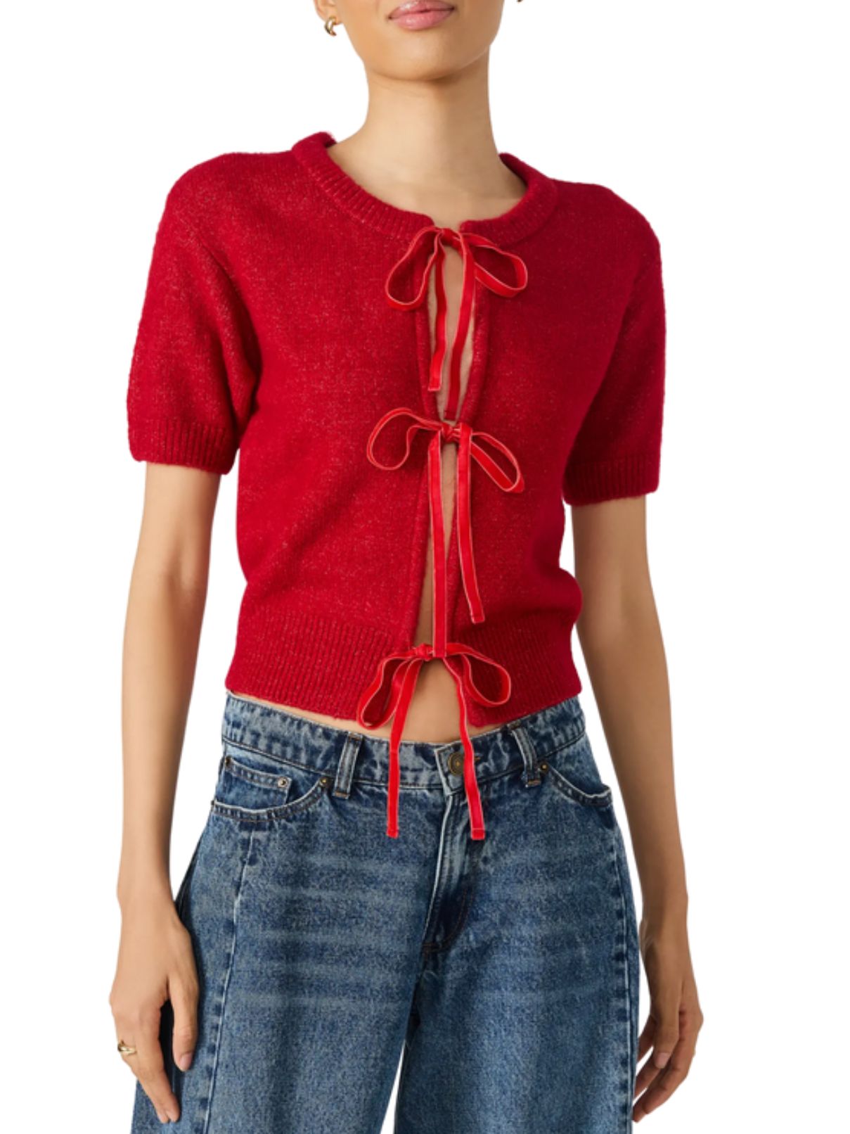 BB Dakota by Steve Madden Sereia Cardigan in Red