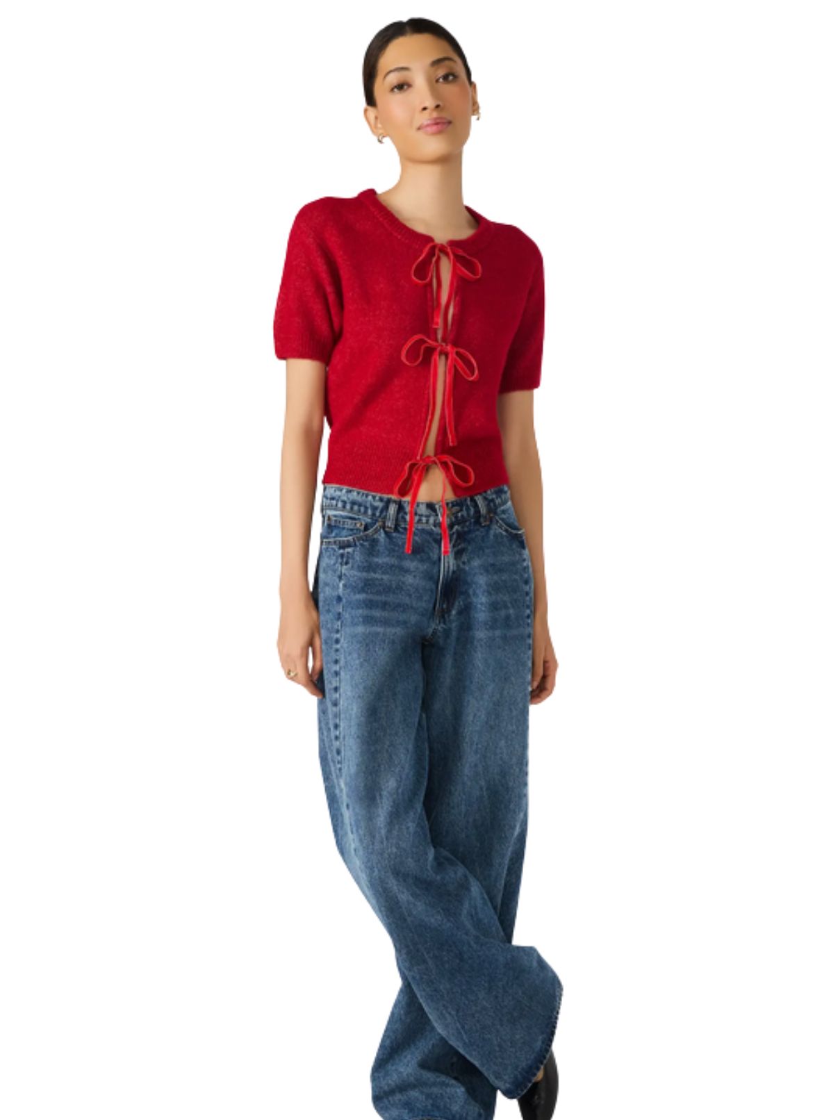 BB Dakota by Steve Madden Sereia Cardigan in Red