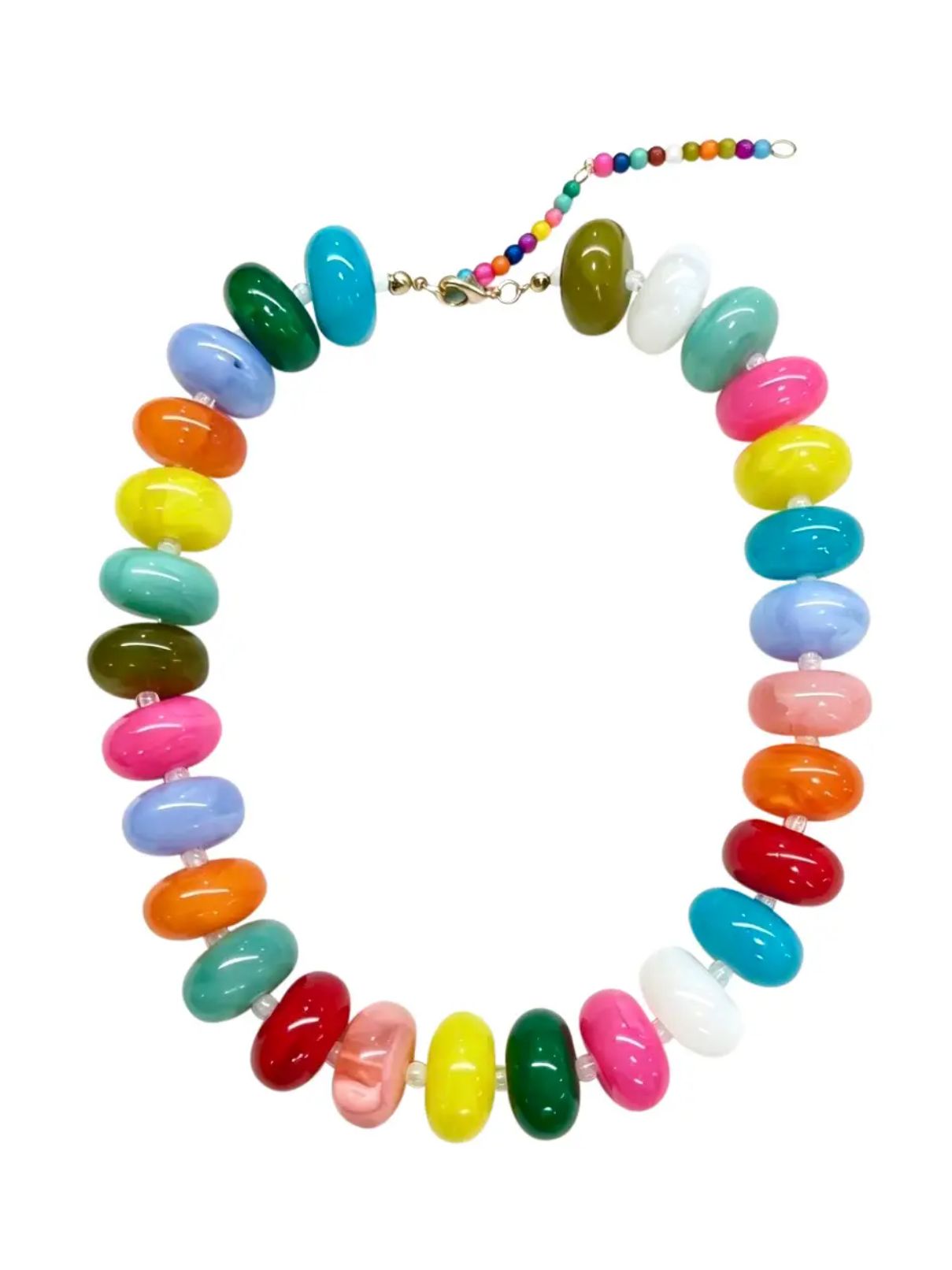 Bailey Chunky Beaded Necklace in Multi