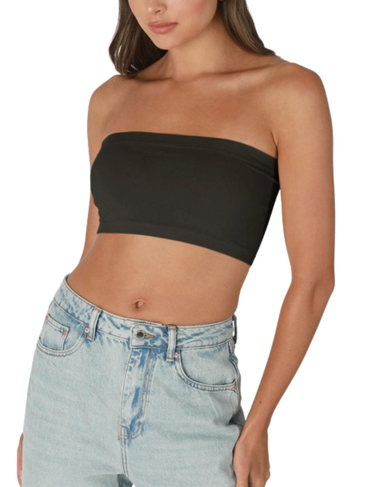 Bandeau Bra Tube in Black