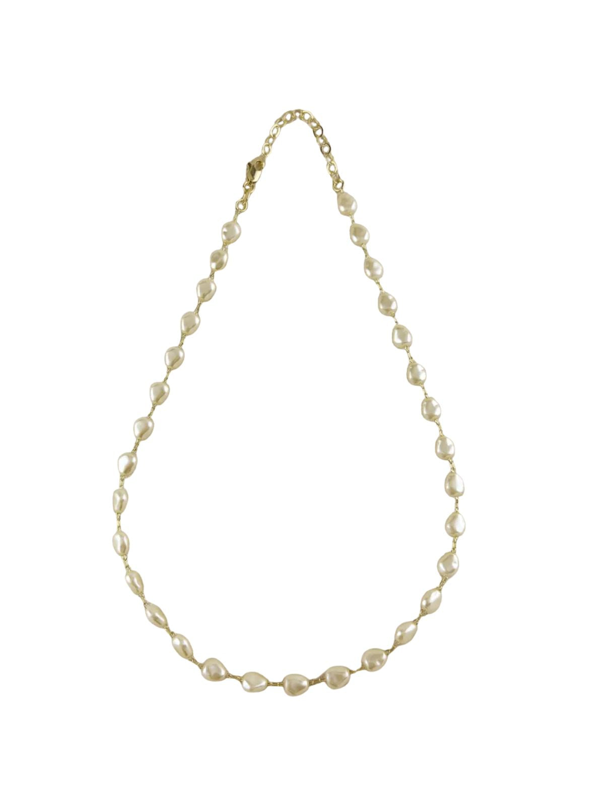 Baroque Pearl Necklace – 18K Gold Filled