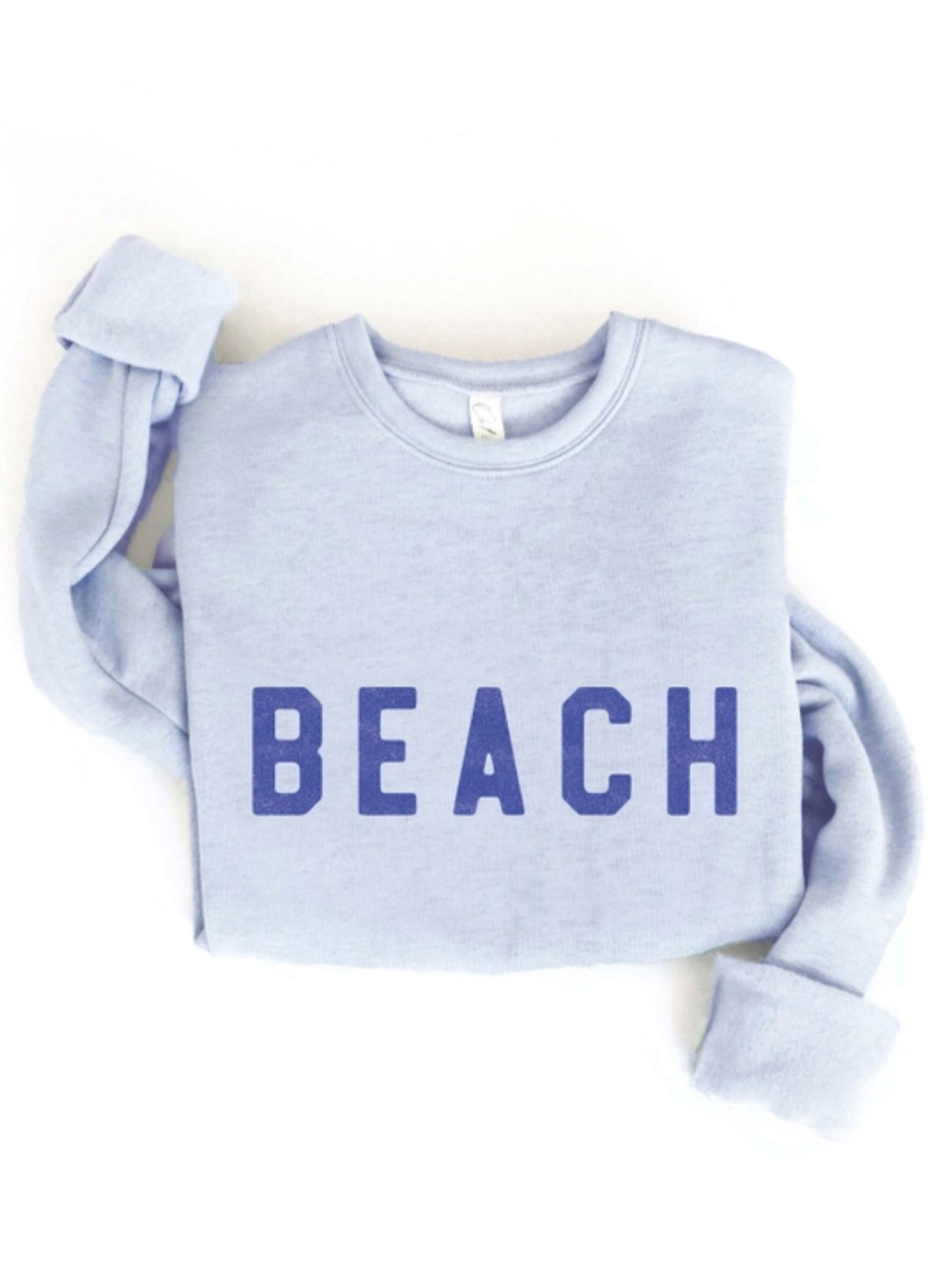Beach Sweatshirt in Lt Blue
