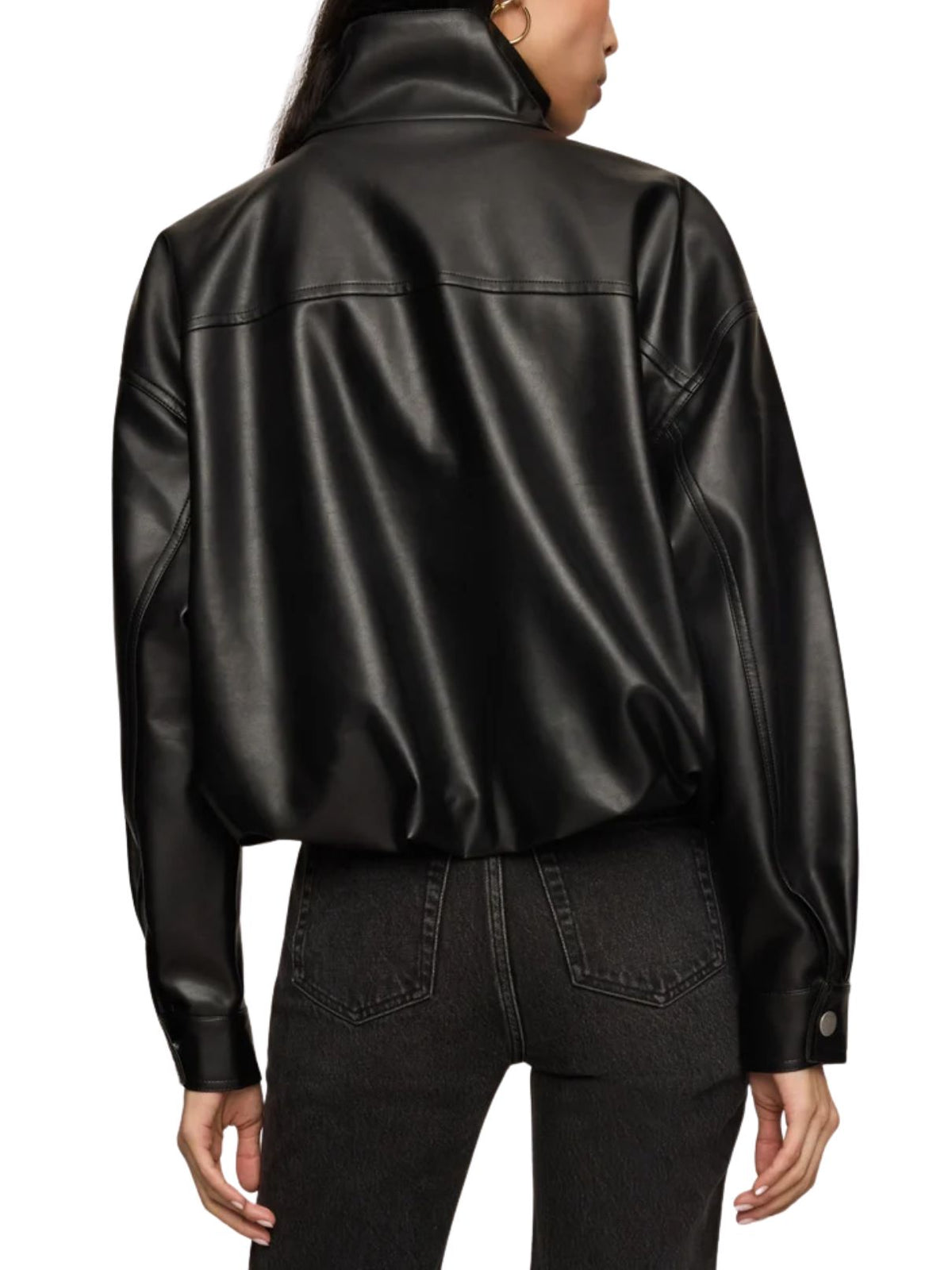 *Bella Dahl Crop Bomber Jacket in Black