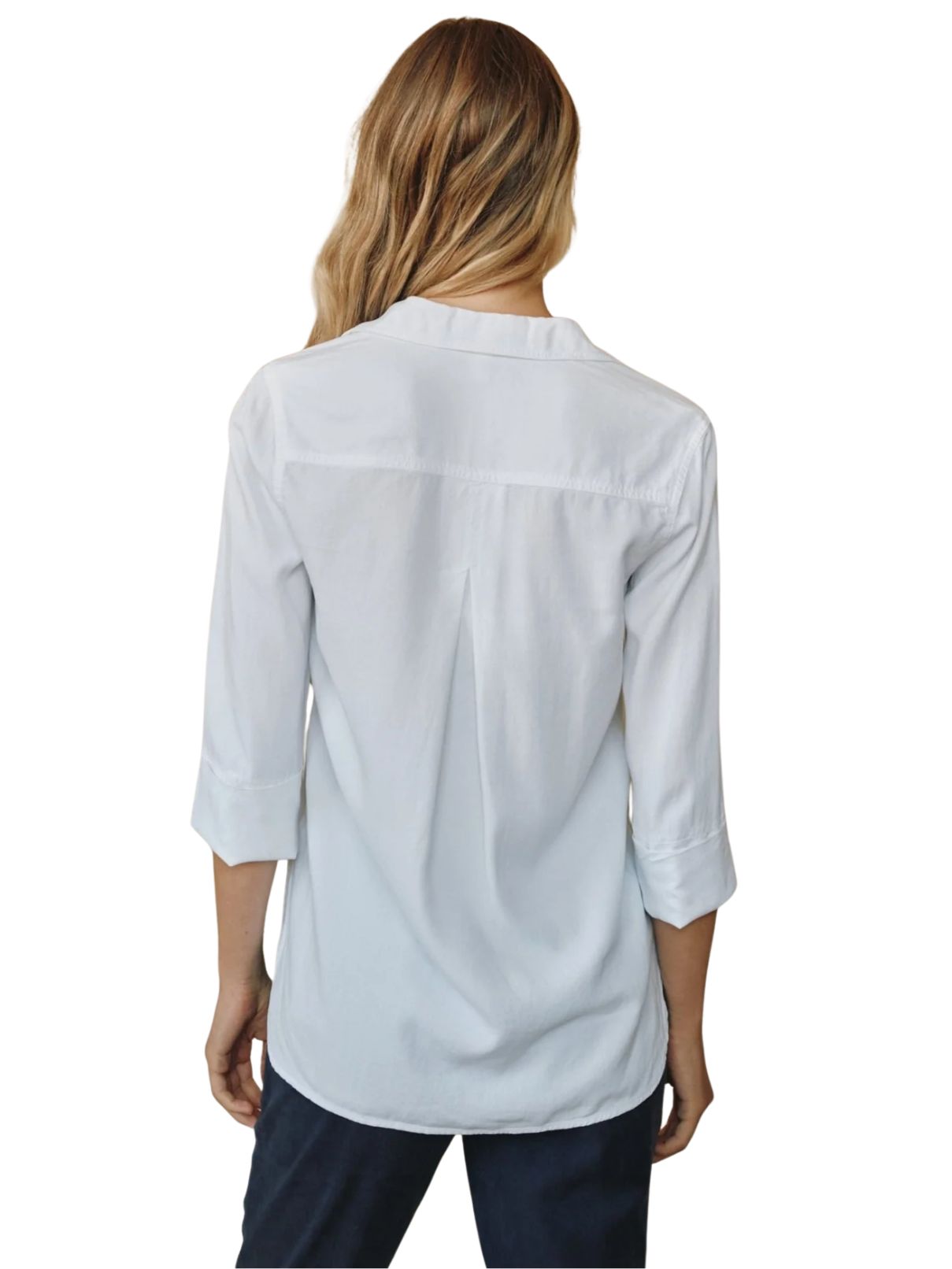 Bella Dahl Shirt Tail Button Down in White