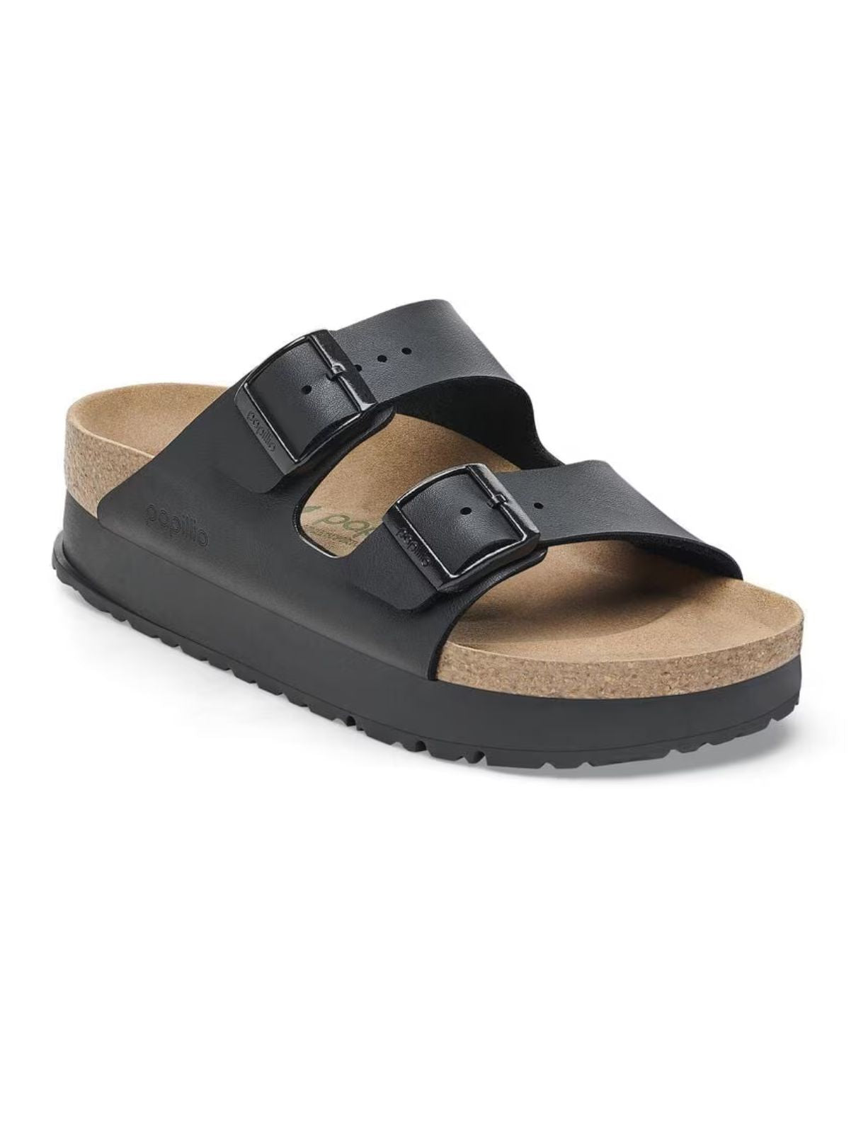 Birkenstock Birko-flor Arizona Platform in Black Vegan