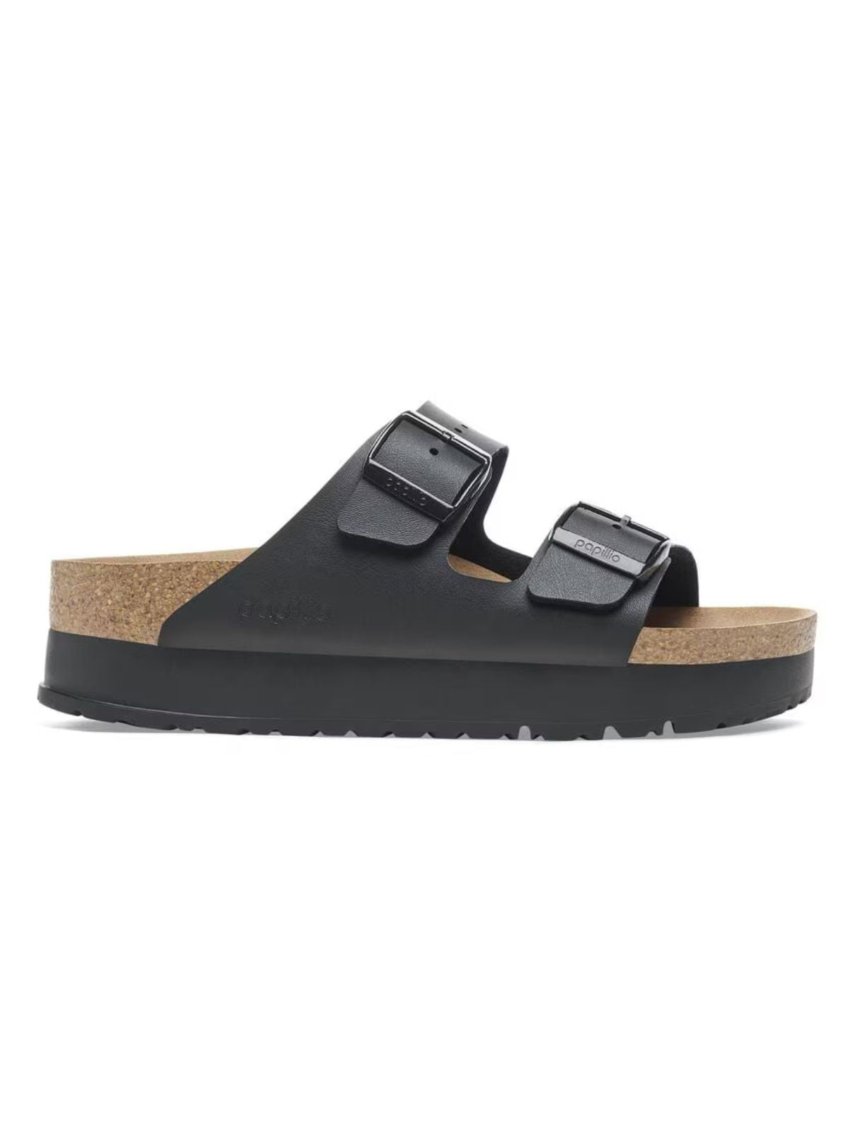Birkenstock Birko-flor Arizona Platform in Black Vegan