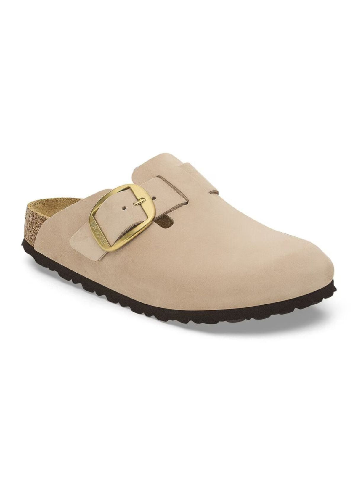 Birkenstock Boston Big Buckle in Sandcastle Nubuck