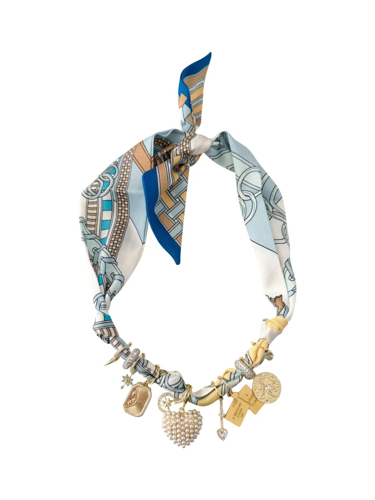 Blair Multi Charm Scarf Necklace
