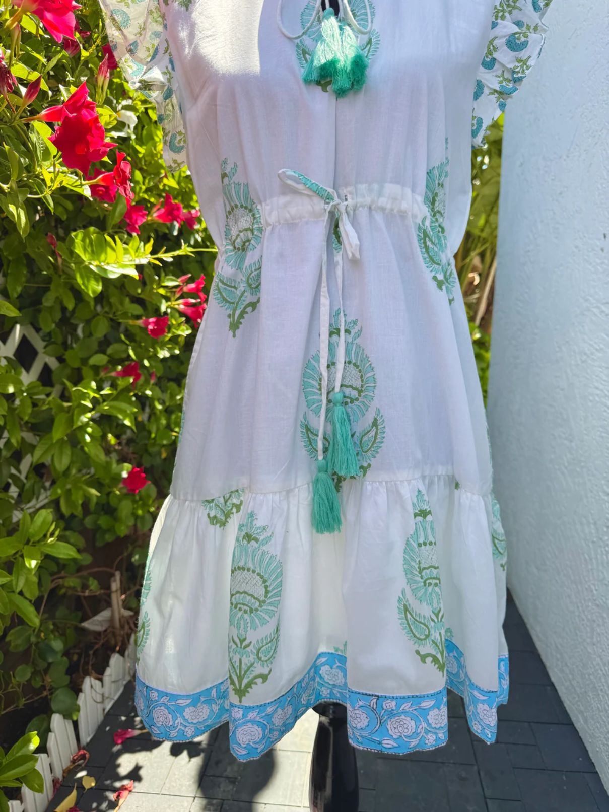 Brisara Tina Dress in Blue Poppy