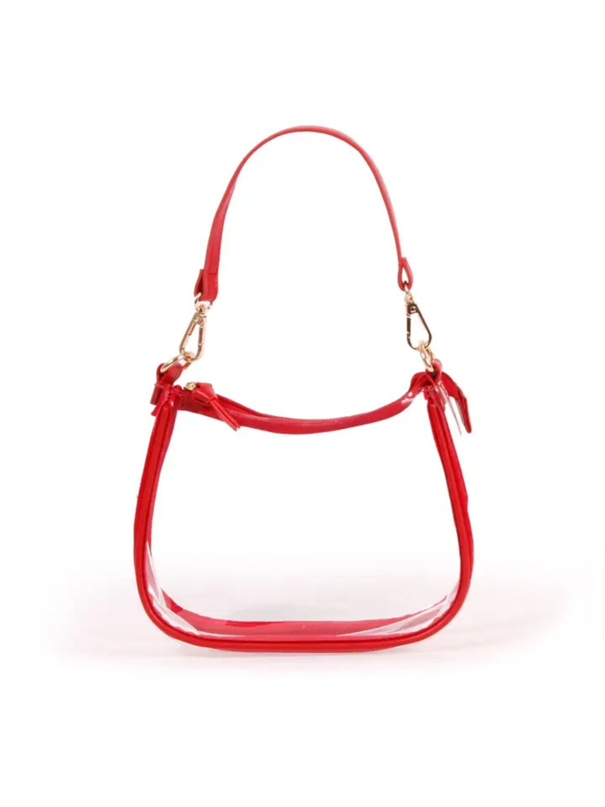 Clara Clear Purse Red