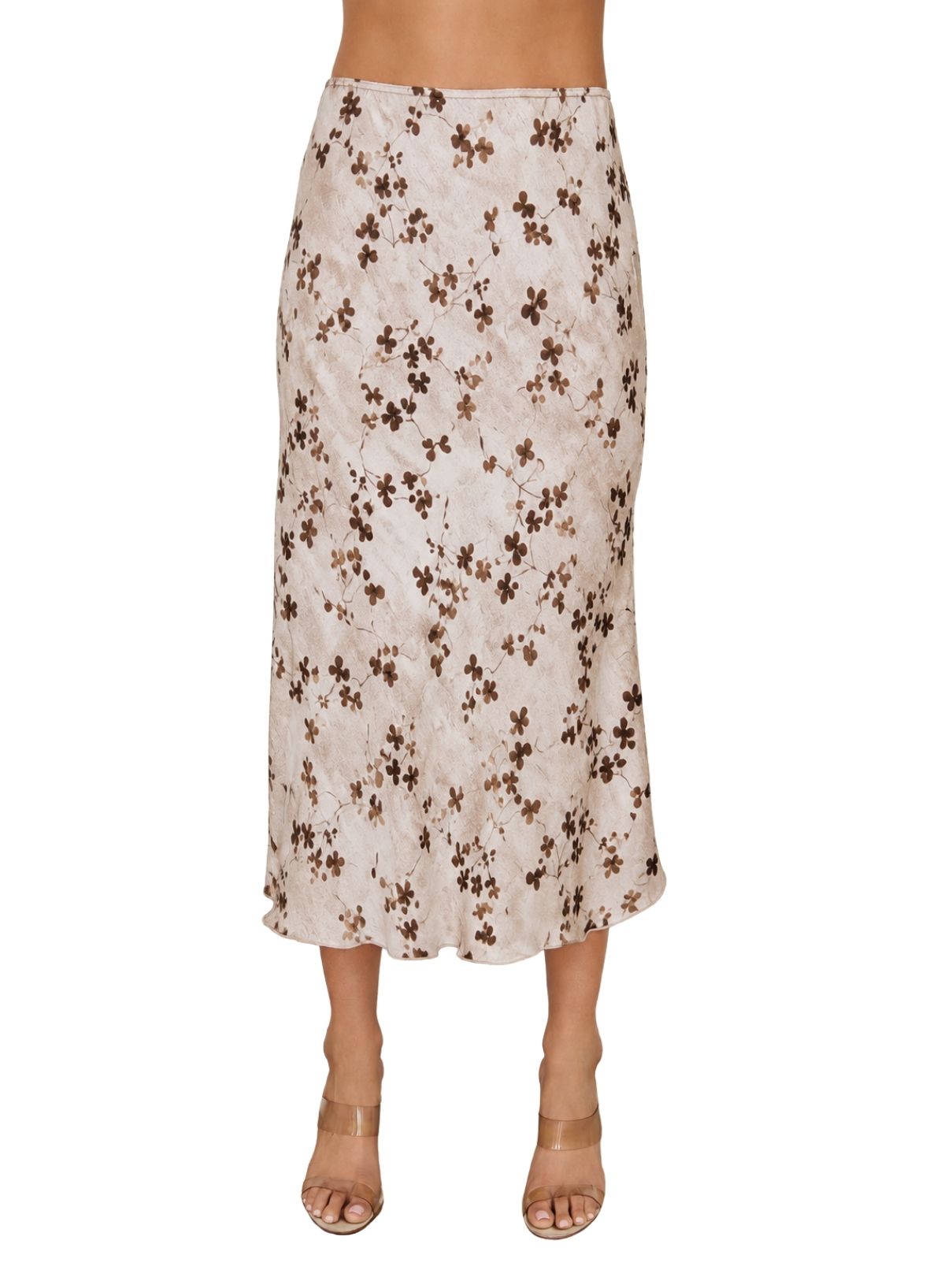 Cotton Island Clover Floral Maxi Skirt