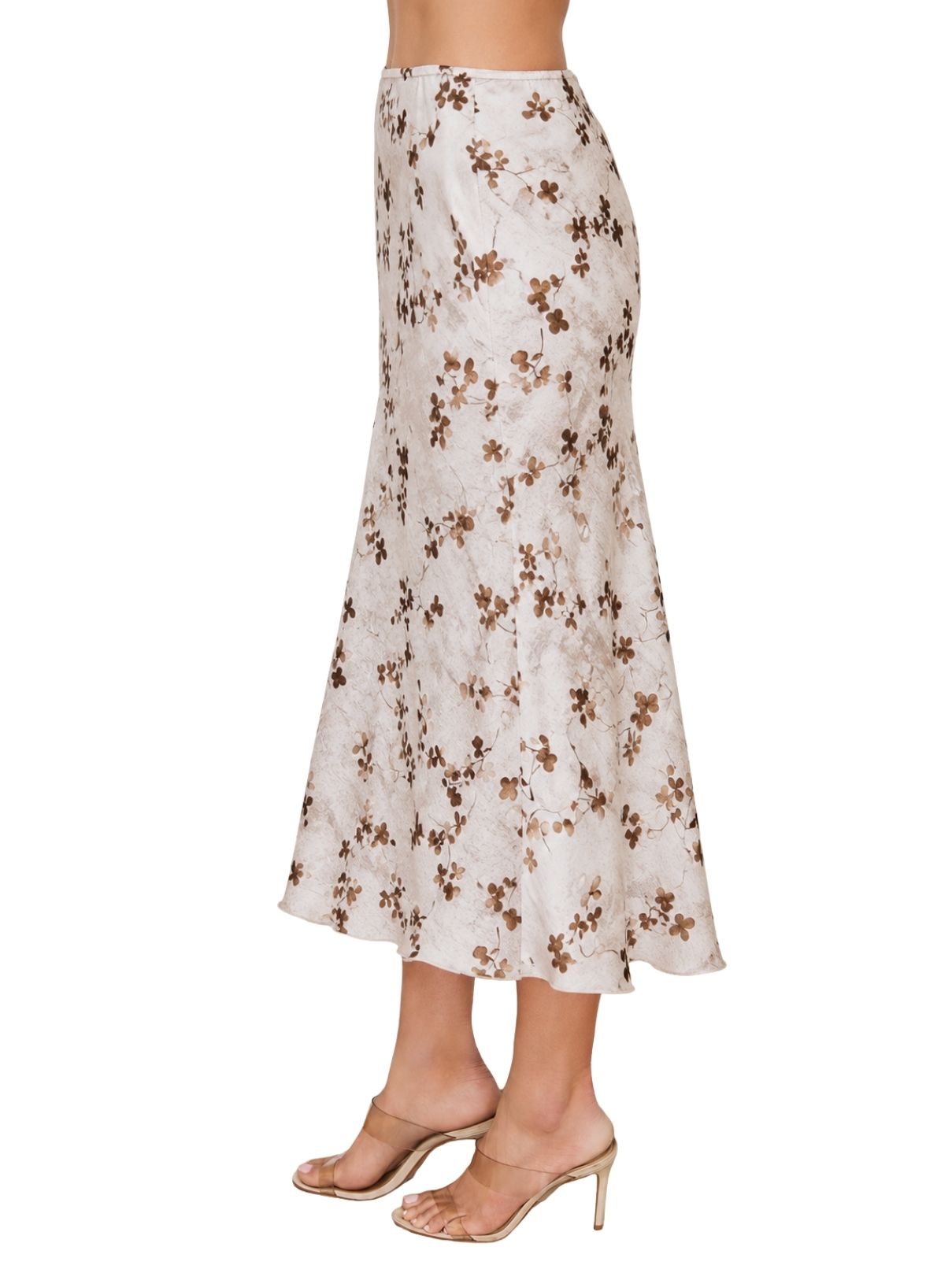 Cotton Island Clover Floral Maxi Skirt