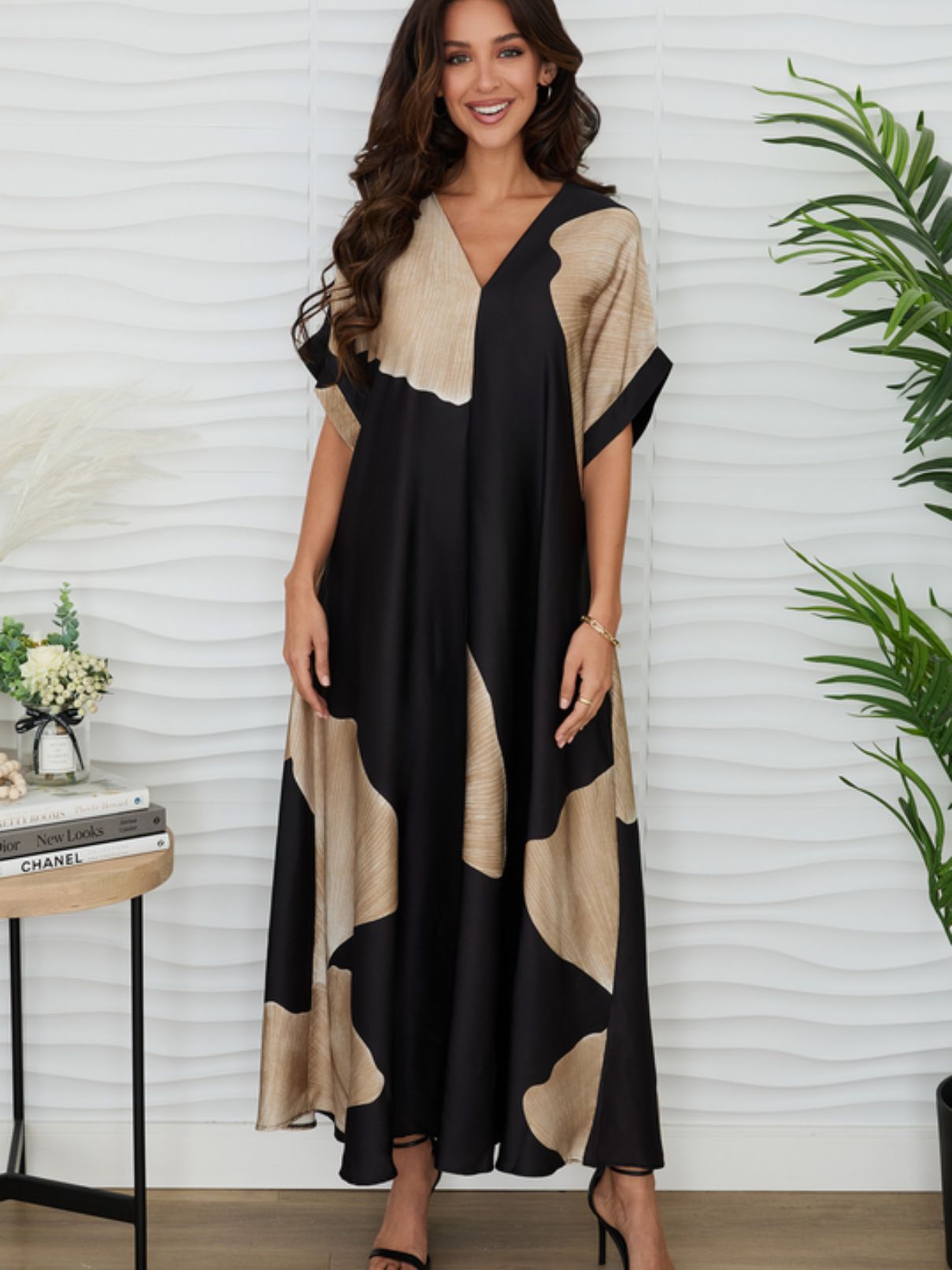  Cotton Island Ginko Print Maxi