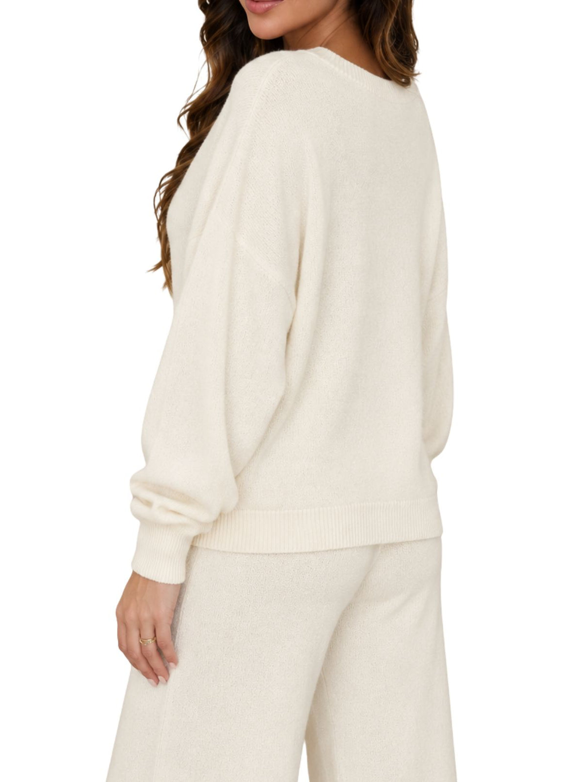 Cotton Island Oversize Cozy Button Down Knit Cardigan – Panna Cotta