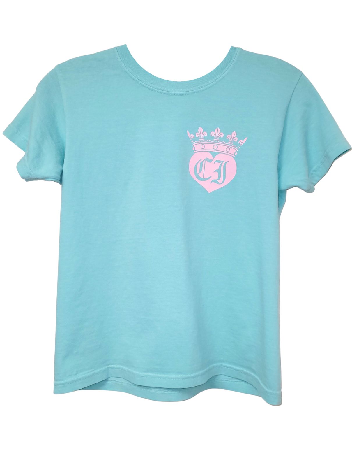 Cotton Island S/S Chalky Mint Comfort Colors with Pink/White