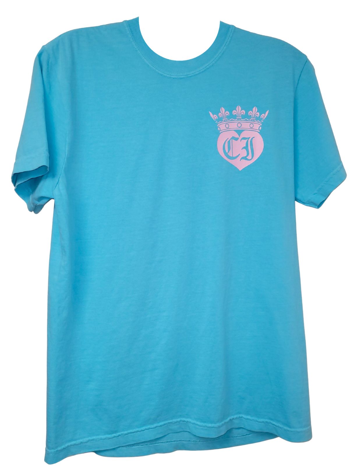 Cotton Island S/S Lagoon Comfort Colors with Pink/Lime