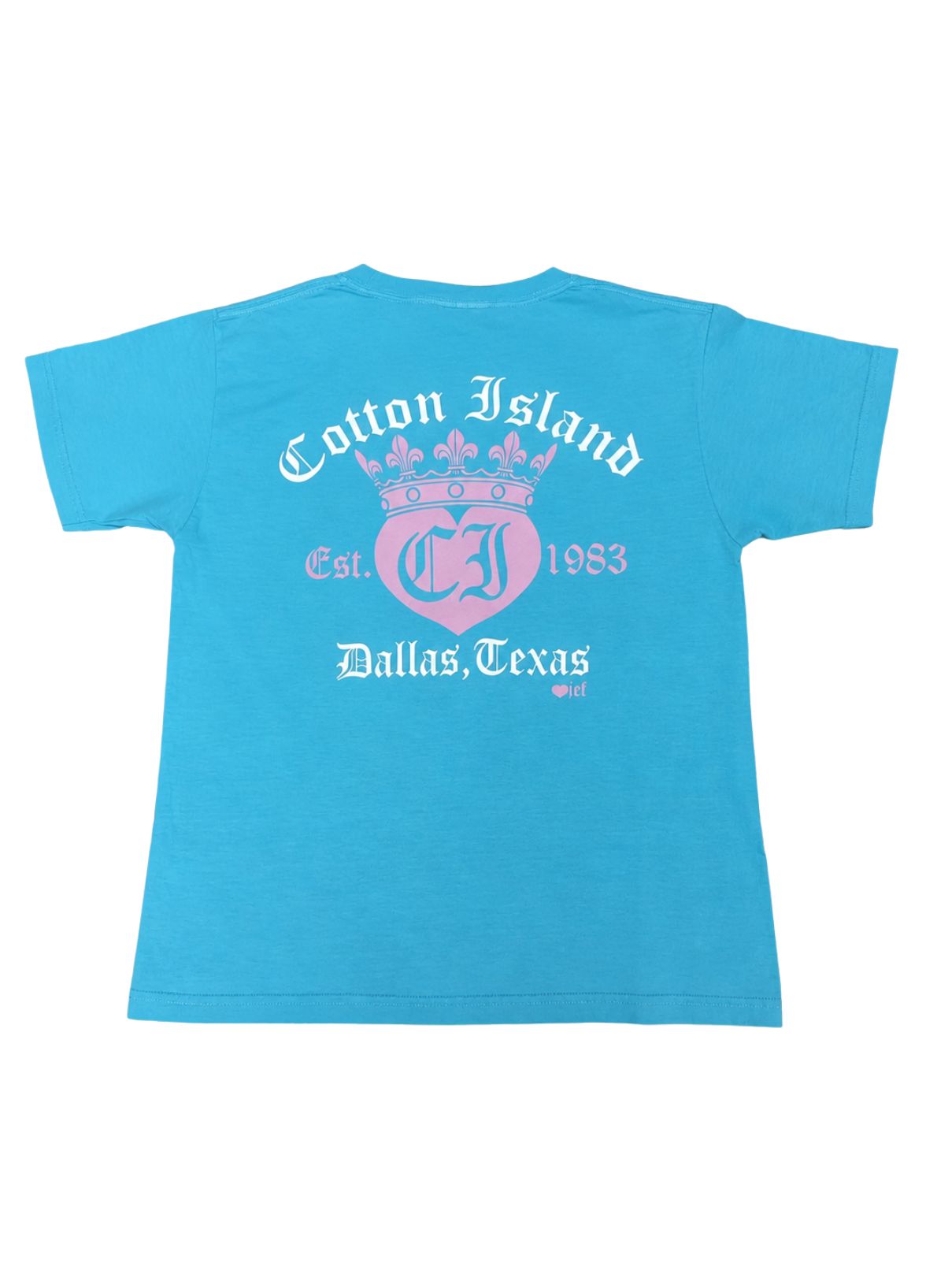 Cotton Island in Lagoon with Lavender Orchid/White