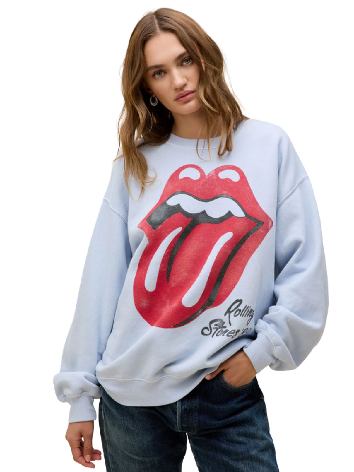 DAYDREAMER Rolling Stones Big Tongue '89 Oversized Sweatshirt