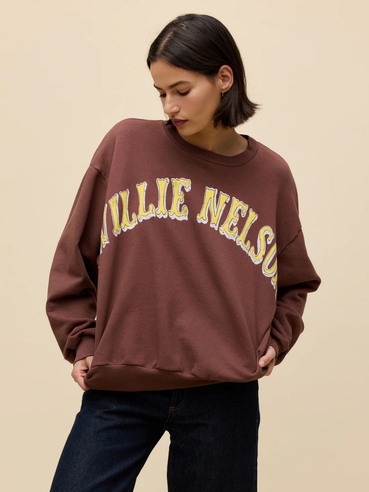 DAYDREAMER Willie Nelson In Austin Oversized Sweatshirt