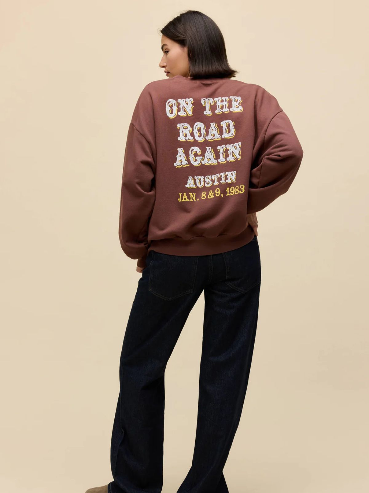DAYDREAMER Willie Nelson In Austin Oversized Sweatshirt