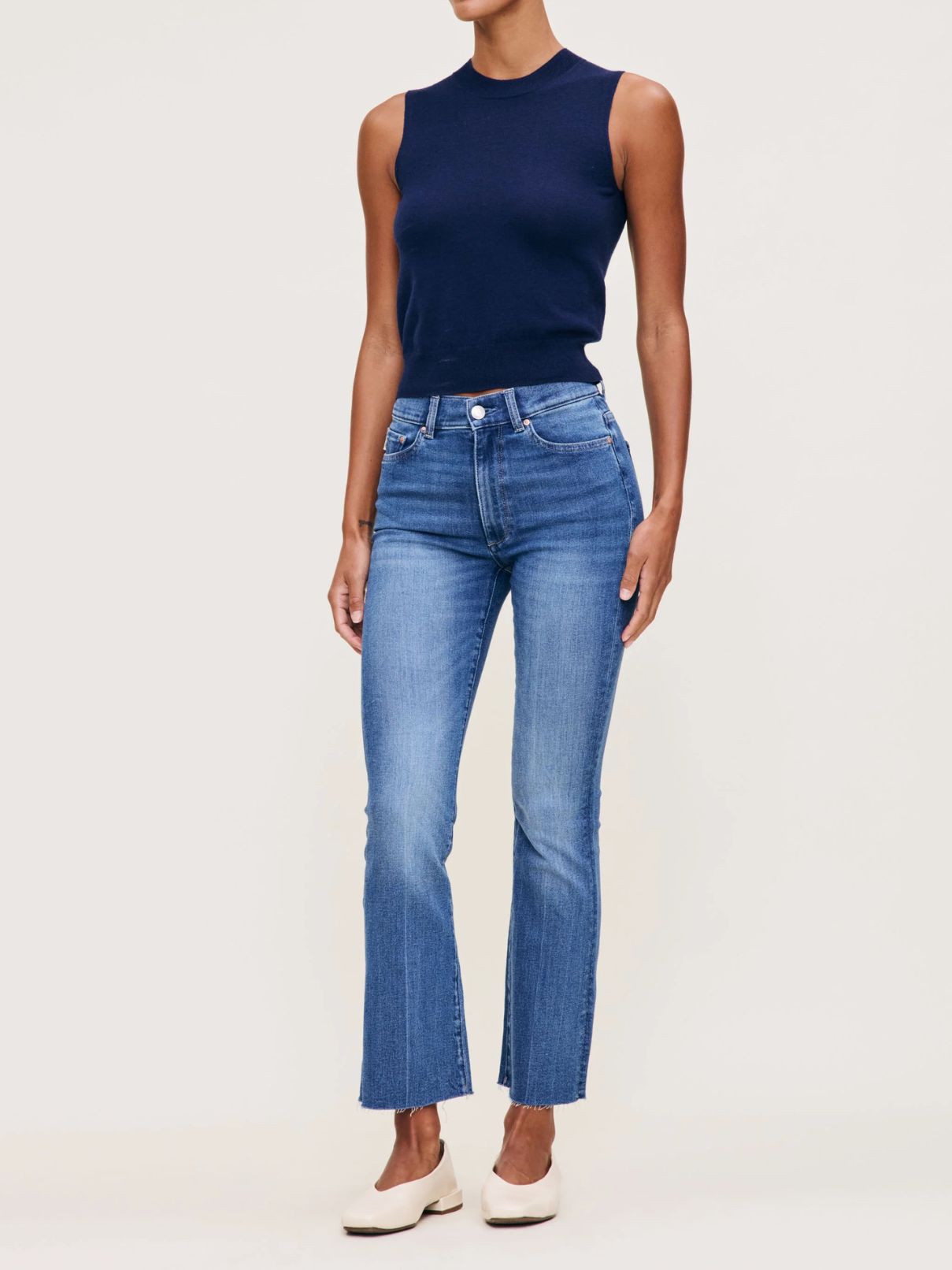 DL 1961 Denim Bridget Boot Hr Crop Jean in Palm Springs