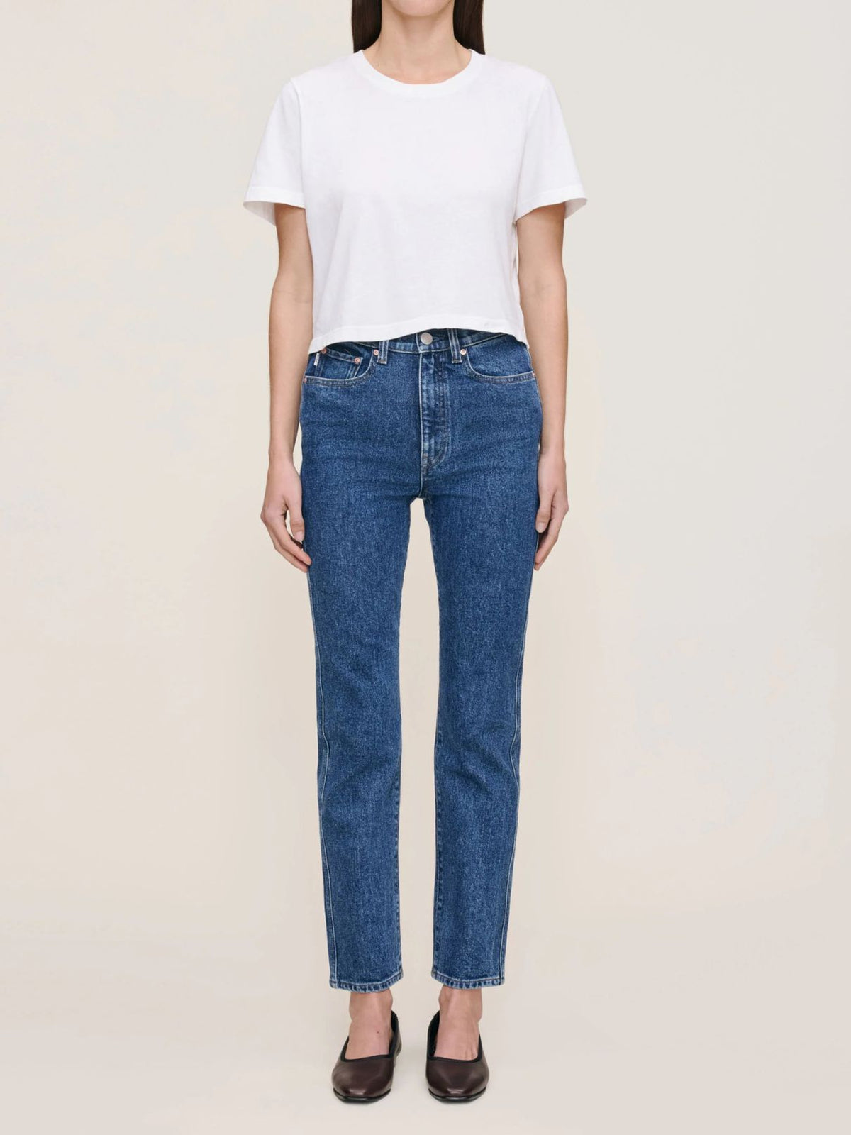 DL 1961 Denim Essential Tee in White